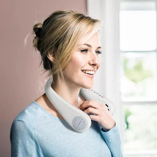 Портативный безлопастный шейный вентилятор NinetinGel USB - фото 4