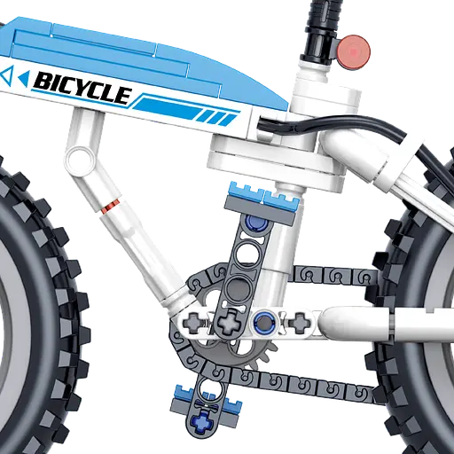 Конструктор велосипед  ZHEGAO COOl  DESIGN BIKE спортивний швидкісний  228 деталей - фото 5