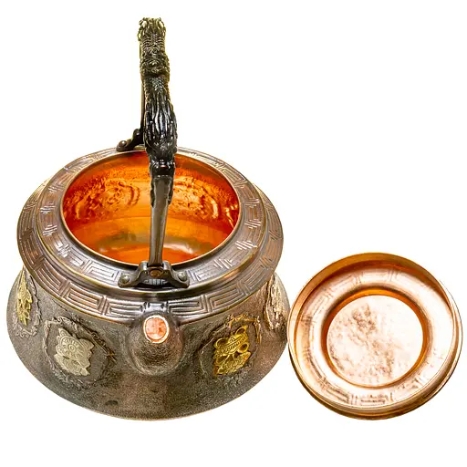 Чайник Newtea Восемь сокровищ медный 1.25 л - фото 9