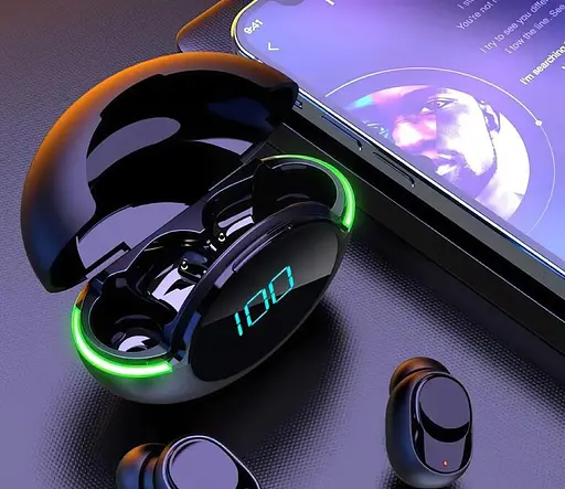 Беспроводные наушники Y80 Объемный звук 8D Светодиодный цифровой дисплей  - фото 4