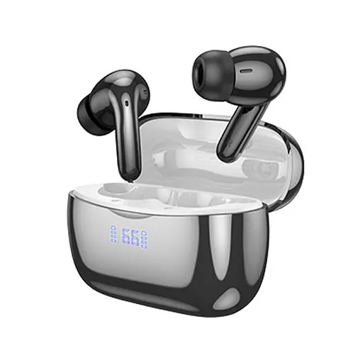 Бездротові TWS навушники Hoco EQ16, вакуумні, ANC, ENC, Noise Reduction, BT5.3, 40mAh, 320mAh, 7h, black glaze - фото 3