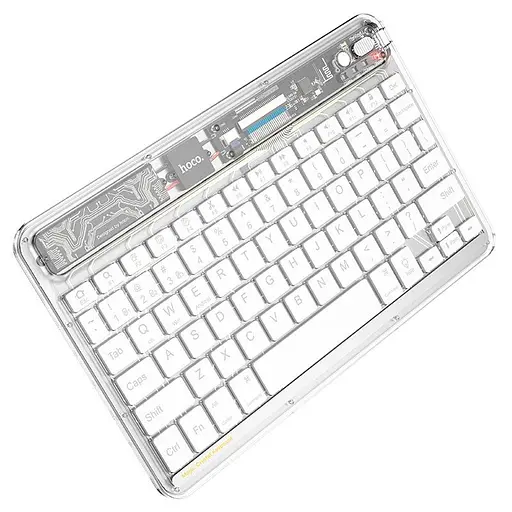 Клавиатура HOCO Transparent Discovery edition wireless BT keyboard S55 (только английский) черная - фото 7