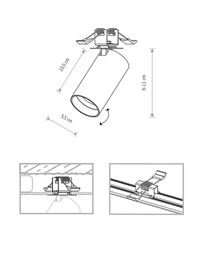 Спот Nowodvorski 7827 Mono Surface - фото 2