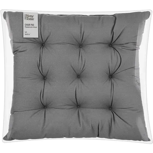 Подушка для стула Ardesto Soft 40х40см, 100% полиэстер, серый (ART03SG) - фото 1