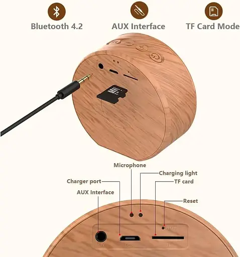 Портативная Bluetooth колонка BTS A60 Динамик USB 5V 20KHz - фото 5
