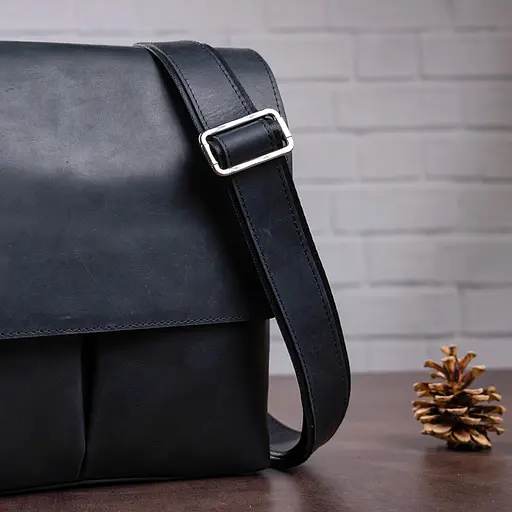 Кожаная сумка мужская SHVIGEL 25,5х23х4,5 см sum0013928 - фото 8