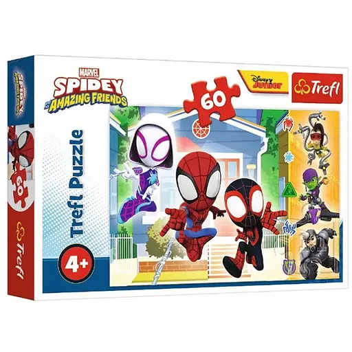 Пазл Trefl Світ павутиння Марвел: Спайдермен та друзі 60 ел. (17371) - фото 1