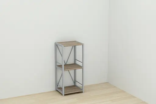 Етажерка 3/34 Ferrum-decor Серії Коннект 73x34x28 сірий ДСП Дуб Сонома Трюфель 16мм (FRD-104305) - фото 5