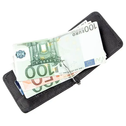 Мужской кожаный кошелек ST Leather 11х8.5 см acs0015768 - фото 3