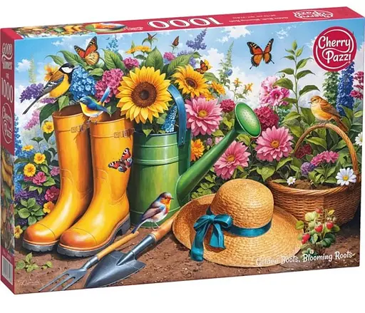 Пазл Cherry Pazzi Золоті чоботи, квітуче коріння 1000 елементів, 50х70см 31087
