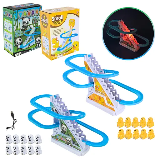 Трек-серпантин 2021-6, музыка, зарядка USB, 9 маленьких персонажей, в коробке (6967447060742) Микс - фото 1