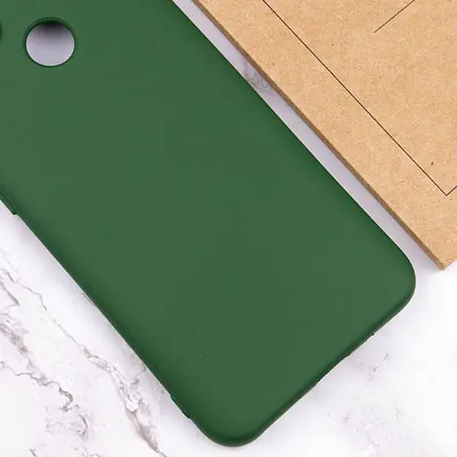 Чехол Lakshmi Silicone Cover (A) для Tecno POP 5 Зеленый / Dark green - фото 3