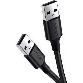 Кабель Ugreen US102 USB-A 2.0 Male to Male 2м чорний (10311)