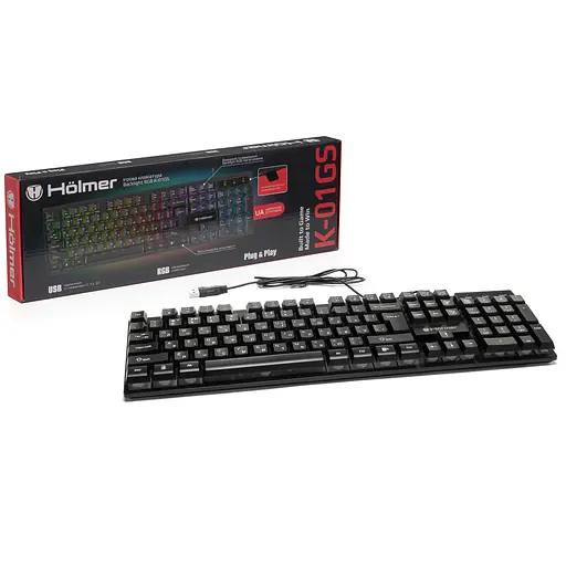 Клавіатура Hölmer дротова ігрова з підсвіткою (K-01GS ) - фото 7
