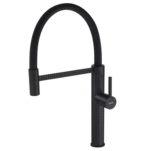 Смеситель для кухни Mixxus Premium Oliwer 017 Black с гибким изливом MI6966 Черный матовый - фото 1