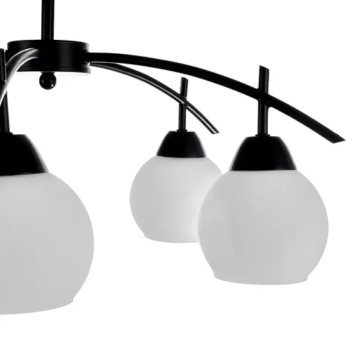 Люстра стельова Brille класична в зал E27 60W BK (LK-562C/5) - фото 3