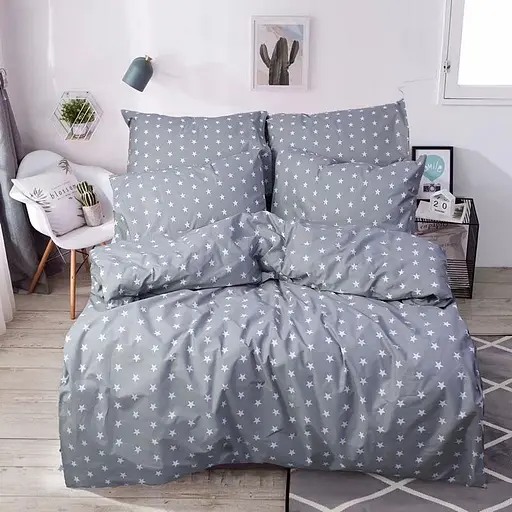 Наволочка 70х70 см цвет Серый 355253