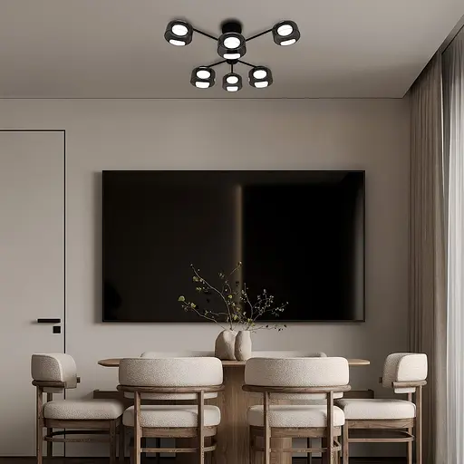 Світильник стельовий Ardero ML490-6 під лампу чорний - фото 2