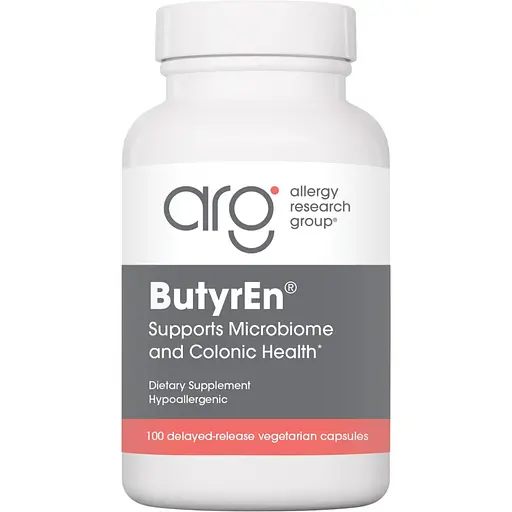Масляна кислота Allergy Research Group ButyrEn бутират кальцію і магнію 100 шлунково-резистентних таблеток (ALG-70220) - фото 1