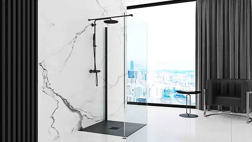 Душовий піддон Rea black Rock 90x90 REA-K4581 Чорний - фото 6