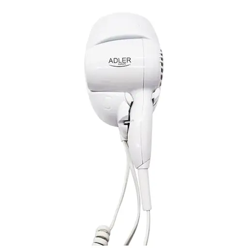 Фен Adler AD 2252 с креплением на стене 1600 Вт концентратор 2 скорости компактный 1 шт. черный (33705-IS) - фото 1