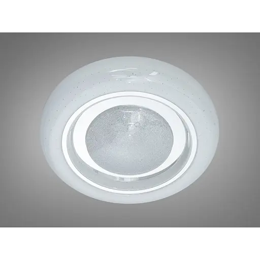 LED стельова люстра Diasha Smart біла хром 34Вт - фото 1