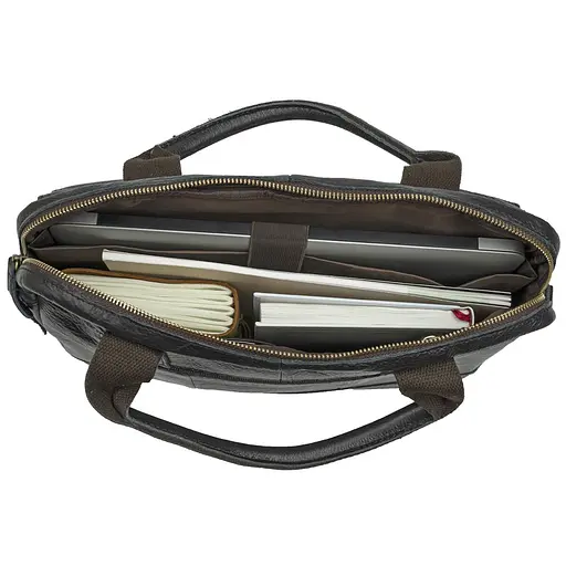 Чоловіча шкіряна сумка Vintage 36х26х6,5 см sum0012563 - фото 7