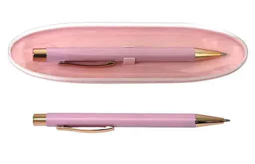 Ручка шариковая подарочная A-PLUS, синее чернило, металлический корпус, в пластиковом футляре, A-921(947)