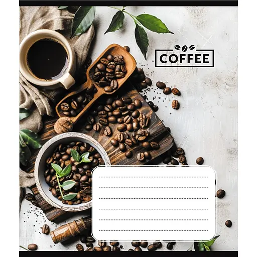 Зошит учнівський "Кавові зерна" 048-590111K-1 в клітинку, 48 аркушів