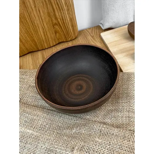 Миска керамічна (глиняна) Гладка 700 мл - фото 2