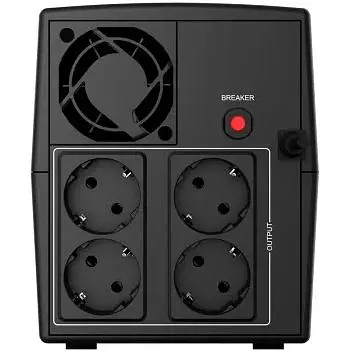 Джерело безперебійного живлення NJOY Keen 2000 (UPLI-LI200KE-CG01B) Lin.int., AVR, 4 x евро, пластик - фото 4