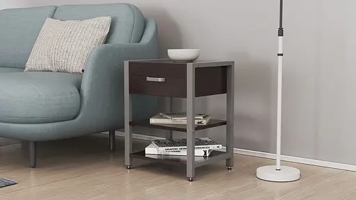 Тумба универсальная Ferrum-decor Вивьен 1/2 50x41x40 серый ДСП Венге 16мм (FRD-106185) - фото 7