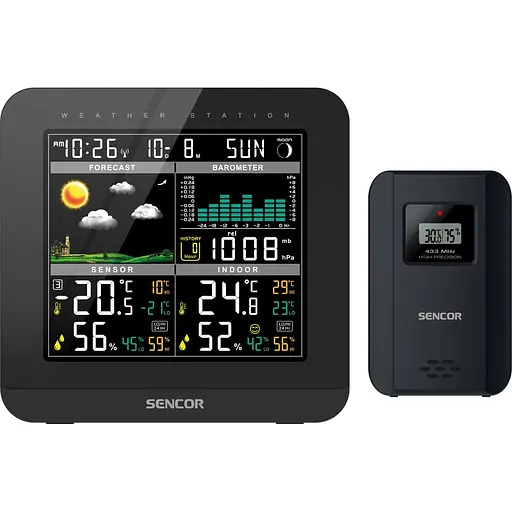 Метеостанція Sencor SWS 5800 (52000196) чорна [134770]