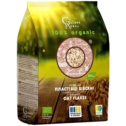 Пластівці вівсяні Galeks-Agro різані органічні 300 г