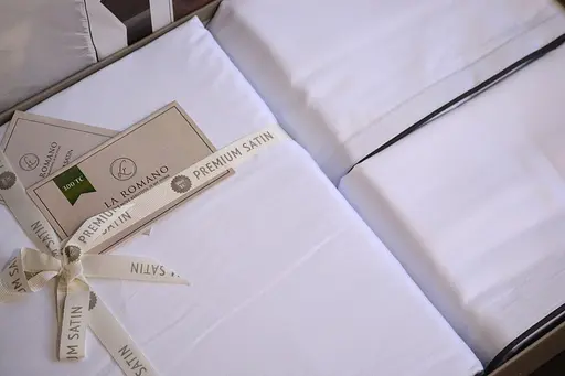 Постільна білизна Lucca White Сатин Делюкс La Romano pbe0051012 - фото 4