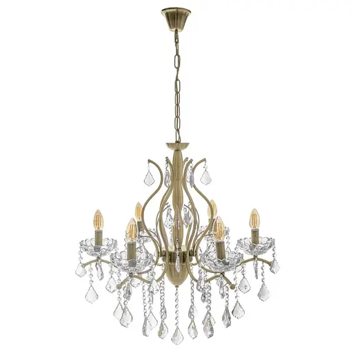 Люстра подвесная Brille хрустальная E14 40W BZ (BCL-679S/6)