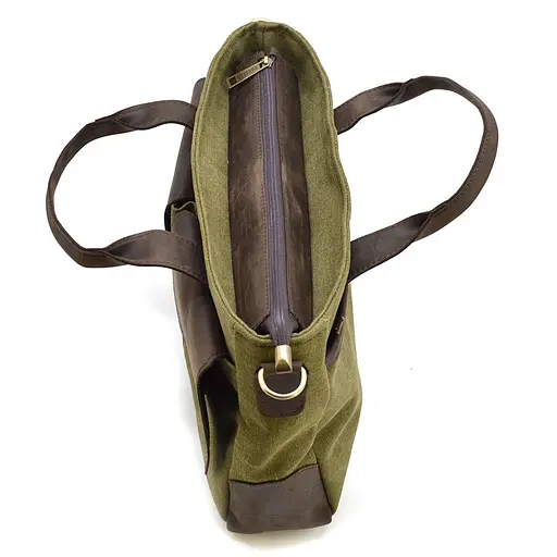 Чоловіча шкіряна сумка TARWA 36х27х10 см sum0026083 - фото 6