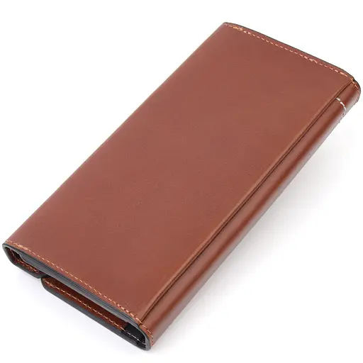 Чоловіча шкіряна барсетка GRANDE PELLE 10х20х3 см acs0022808 - фото 2