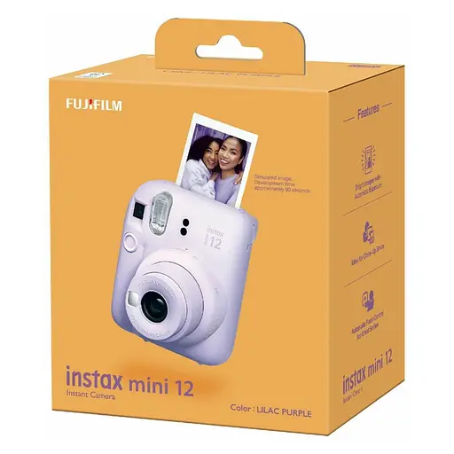 Набор камера Fujifilm Instax Mini 12, Фотобумага 50 шт, Чехол, Фотоальбом 108 фото Фиолетовый - фото 6