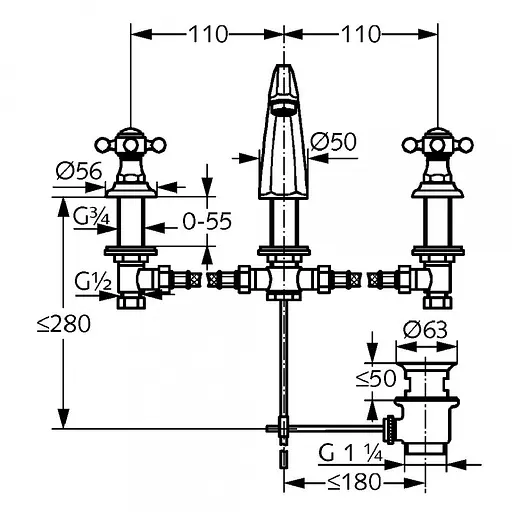 Смеситель для умывальника Kludi Adlon 510464520 - фото 2
