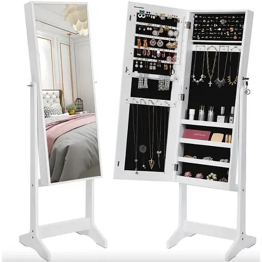 Підлогове дзеркало-шафа Leobert Inessa білий - фото 2