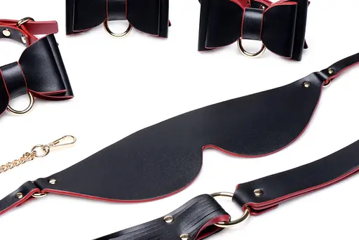 Набор для BDSM Master Series Bow - Luxury BDSM Set With Travel Bag - фото 5