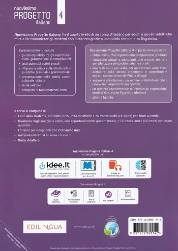 Progetto Italiano Nuovissimo 4. Libro dello studente + audio (QR code) C2 - фото 2