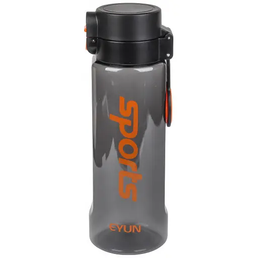 Пляшка для води спортивна Laprida SPORT пластикова 780 мл чорна/помаранчева (67-2632)