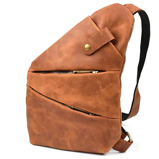 Чоловіча шкіряна сумка через плече TARWA 23х28х4 см sum0025822 - фото 4
