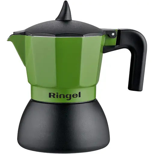 Гейзерна кавоварка Ringel Lungo 300 мл зелена (RG-12102-6) - фото 1