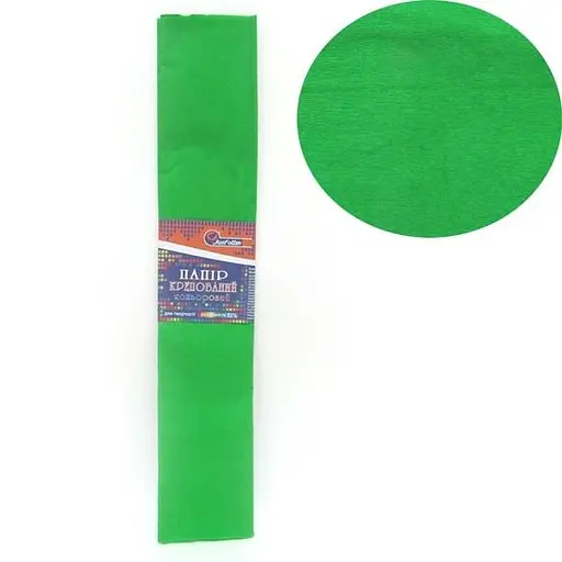 Бумага гофрированная KR55-MIX1 J.Otten 55% 20г/м2 (50см.х200см.) (4823322151115) Салатовый - фото 1