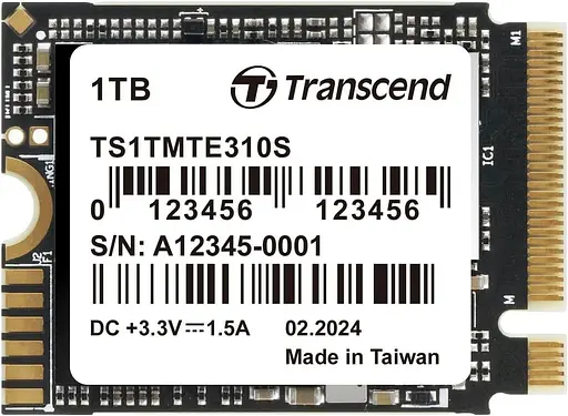 Накопитель SSD Transcend m.2 NVMe 1TB MTE310S 2230 (TS1TMTE310S) - фото 1