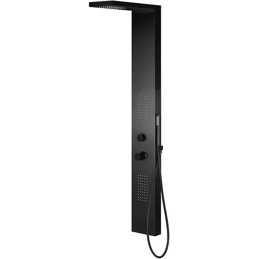 Душова панель Corsan Tugela black S029MBL, Чорний матовий - фото 1