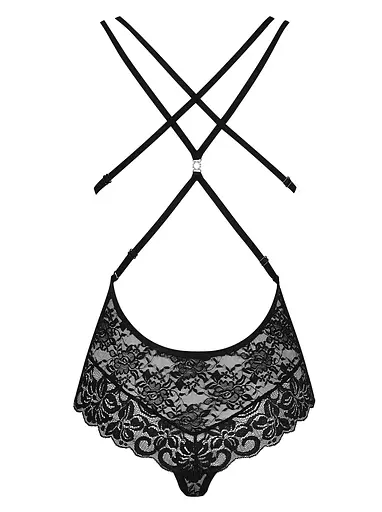 Боді Obsessive 860-TED-1 S/M чорний - фото 6